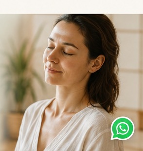 Persona relajada durante una sesión de Shiatsu